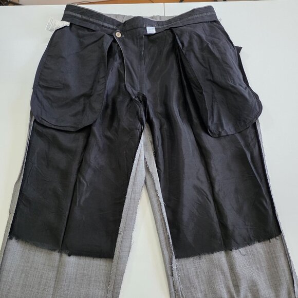 Versace Classic V2 Dress Pants Men IT 50 US 34 Heathered Gray Wool Pockets Lined - Picture 11 of 16